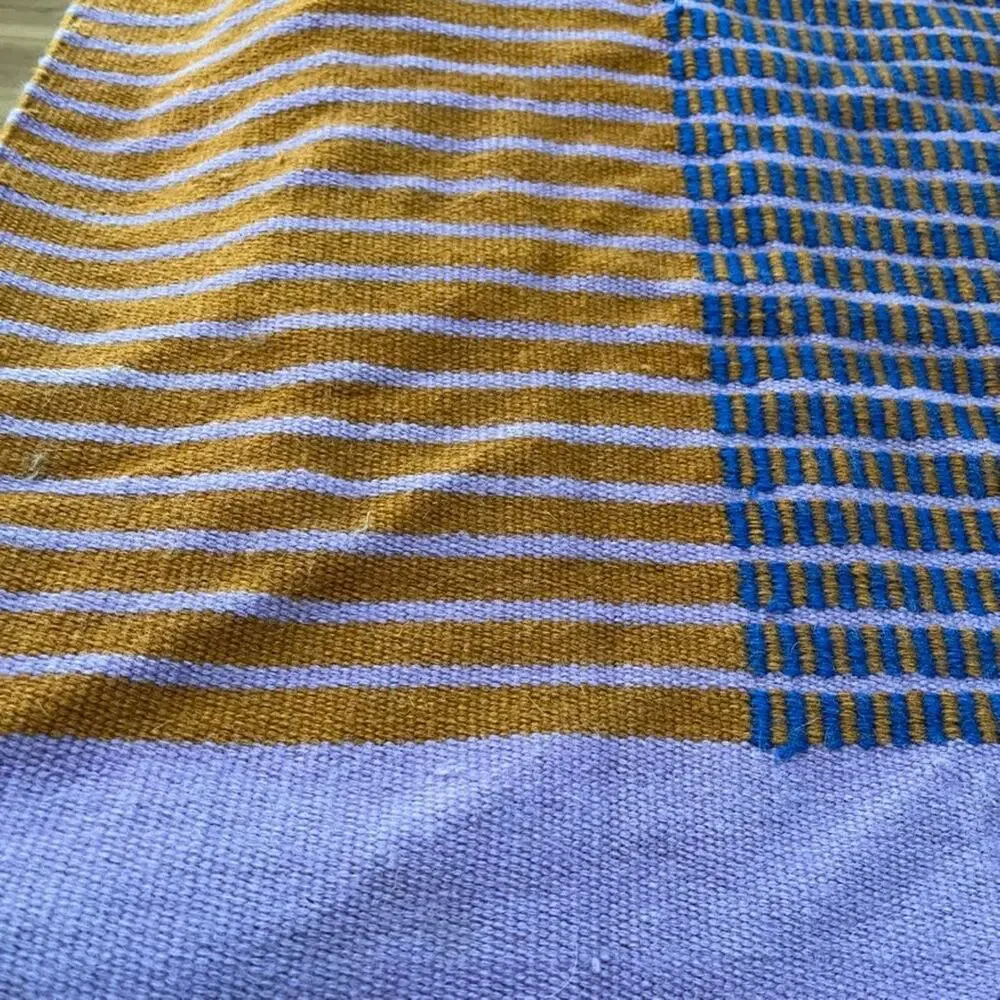 Ikea Tesammans Large 100 % Wool Rug Rectangular Flat Woven Multicolor 84